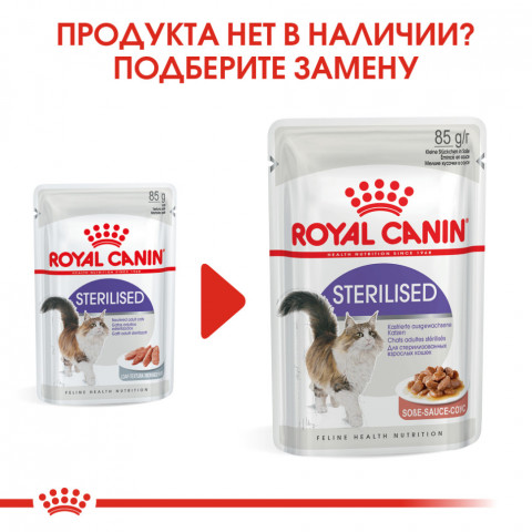 Royal Canin Sterilised паучи для стерилизованных кошек паштет - 85 г*12 шт