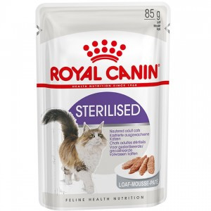 Royal Canin Sterilised паучи для стерилизованных кошек паштет - 85 г*12 шт