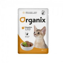 P Organix Kitten с индейкой в желе (Паучи для котят), 85г х 24шт