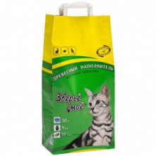 Зверьё Моё Древесный Наполнитель Крупные Гранулы (Наполнитель для животных), 9кг