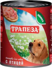 Трапеза (Консервы для собак с птицей), 750г х 9шт