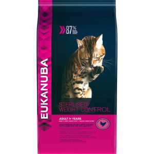 Eukanuba Adult Sterilised & Weight Control (Сухой корм для кошек стерилизованных и склонных к полноте) 10 кг