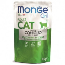 Monge Grill Buste Adult Coniglio (Паучи для взрослых кошек с итальянским кроликом), 85г х 28шт