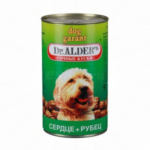 Dr.Alders Дог Гарант Рубец с Сердцем (Консервы для собак, рубец с сердцем), 1230г х 12шт