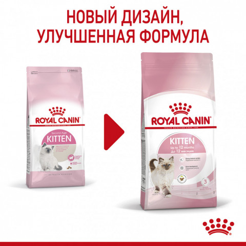 Royal Canin Kitten 34 сухой корм для котят от 4 до 12 месяцев с птицей - 300 г