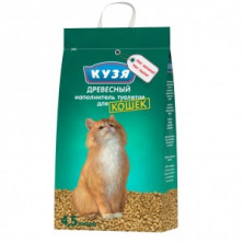 Кузя Древесный (Наполнитель для кошек), 4,5л х 4шт