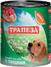 Трапеза (Консервы для собак с говядиной), 750г х 9шт