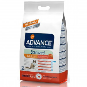 P Advance Cat Sterilized Sensitive Salmon&Barley (Сухой корм для стерилизованных кошек с чувствительным пищеварением, с лососем и ячменем) 3кг