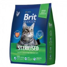 Brit Premium Cat Sterilized Chicken (Сухой корм для стерилизованных кошек с курицей), 8 кг