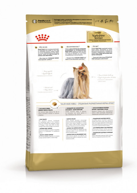 Royal Canin Yorkshire Terrier Adult для собак породы йоркширский терьер в возрасте от 10 месяцев - 1,5 кг