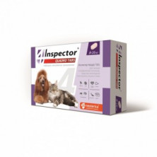 Inspector Quadro Tabs для кошек и собак 8-16 кг (Жевательные таблетки от паразитов), 4 таблетки 