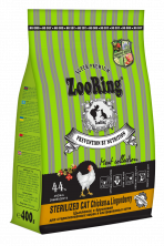 ZooRing Sterilized CAT CHICKEN&Lingonberry (Цыпленок с брусникой), 400 г