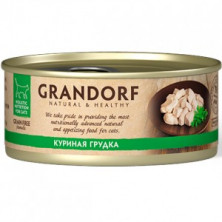 Grandorf chicken In Broth влажный корм для кошек, куриная грудка - 70 г х 6 шт