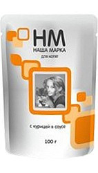 Наша Марка (Паучи для кошек с Курицей) 100г х 24шт