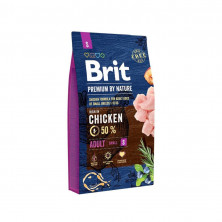 Brit Premium by Nature Adult S сухой корм для собак мелких пород с курицей - 8 кг