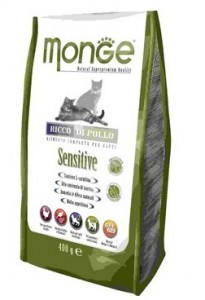 Monge Cat Sensitive сухой корм для взрослых кошек с чувствительным пищеварением 10 кг