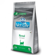 Farmina Vet Life Cat Renal  (Диета для кошек при почечной недостаточности, вспомогательное средство в терапии сердечной недостаточности) 2 кг