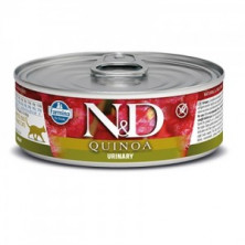 Farmina N&D Quinoa Cat Urinary влажный беззерновой корм для взрослых кошек для профилактики МКБ с киноа и уткой - 80 г (12 шт в уп)