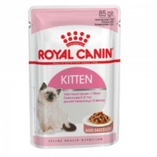 Royal Canin Kitten паучи для котят до 12 месяцев кусочки в соусе - 85 г*24 шт