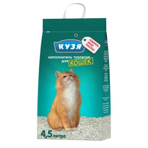 Кузя Впитывающий (Наполнитель для кошек), 4,5л х 4шт