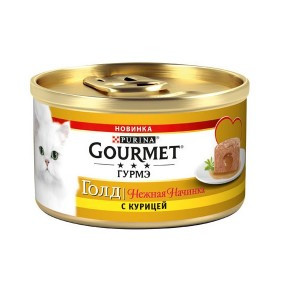Gourmet Gold Нежная начинка Курица (Консервы для взрослых кошек) 85г х 12шт
