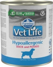 Farmina Vet Life Dog Hypoallergenic влажный корм для собак при аллергии с уткой и картофелем - 300 г (6 шт в уп)