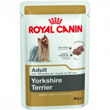 Royal Canin Yorkshire Terrier Adult влажный корм паучи в форме паштета с мясом для собак породы йоркширский терьер старше 10 месяцев - 85 г*12 шт