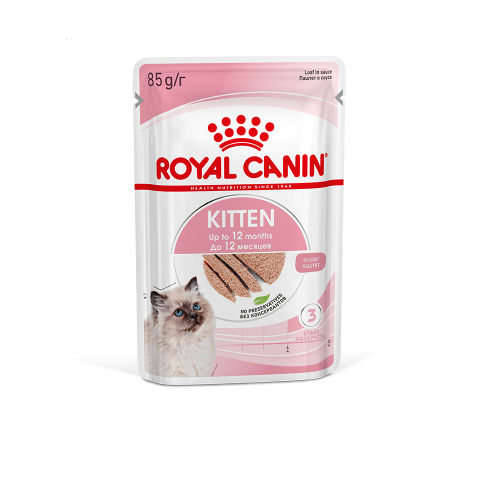Royal Canin Kitten паучи для котят до 12 месяцев паштет - 85 г*12 шт